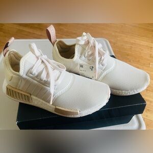 Women’s Adidas NMD R1 shoes. Size 8. Chalky white color